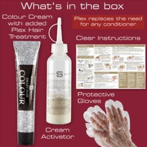 Real Red Hair Dye with Added Plex Hair Care Conditioner, Permanent Hair Colour